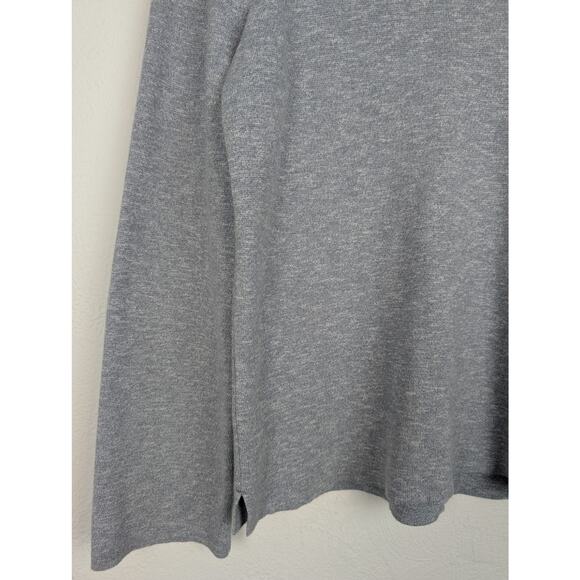 Madewell Sweater Lace Up Back Pullover Fall Winter Ballet Boho Gray Blue Size M - Picture 5 of 11